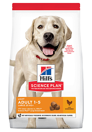 Hill's Science Plan Adult Light Large Breed kip <br>12 kg