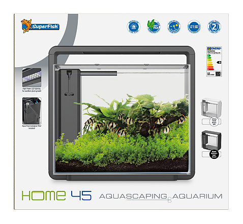 SuperFish Aquarium Home 45 Zwart