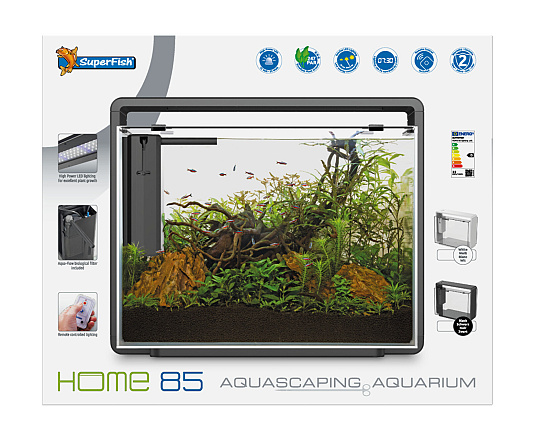 SuperFish Aquarium Home 85 Zwart